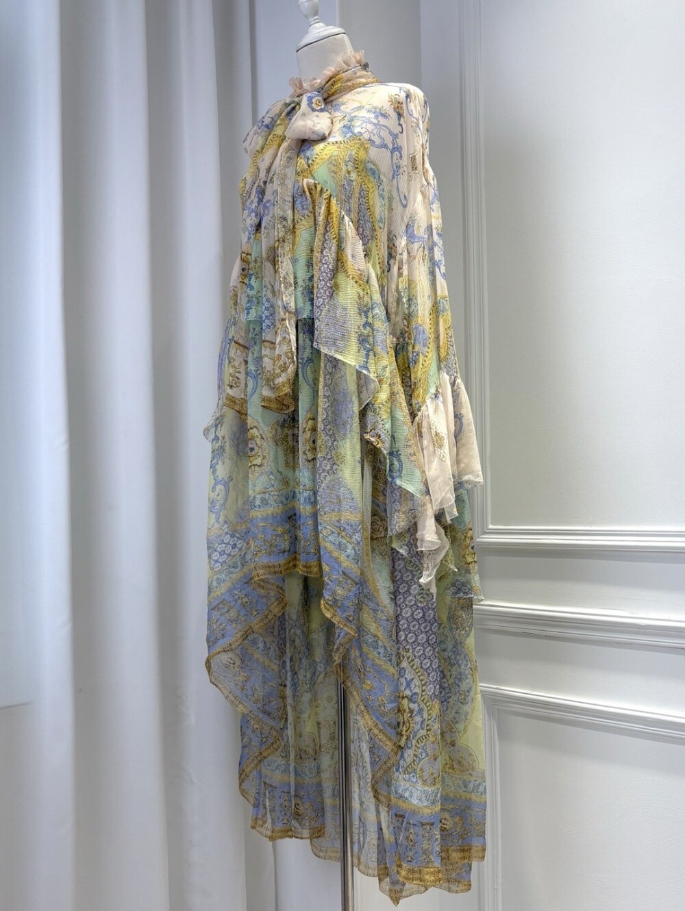 Camilla ruffle high low dress with long sleevein East of istanbul - Picture 10 of 16